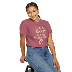 Classy Sassy T-shirt, Unisex Casual Top, Statement Tee, Gift for Her, Fashion Apparel, Birthday Humor Shirt
