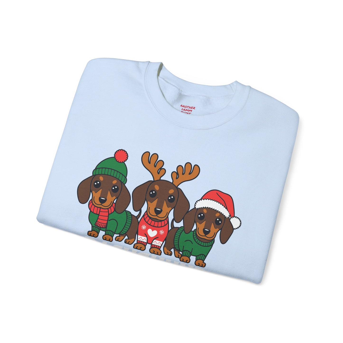 Dachshund Through The Snow - Unisex Heavy Blend™ Crewneck Sweatshirt