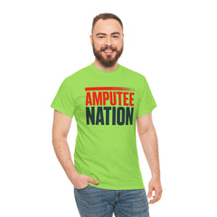 Amputee Nation Unisex Heavy Cotton Tee, Support Shirt, Gift for Amputees, Awareness Apparel, Casual Comfort Wear