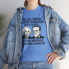 Funny Albert Einstein Science T-Shirt - Perfect Gift for Nerds, Frankenstein Halloween Shirt