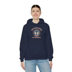 Faith & Freedom Cross Hoodie | Patriotic, Faith-Based July 4th Vintage Americana
