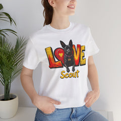 Personalized Love Your Dog T-Shirt — Designed with your dogs name and picture Graphic Tee
