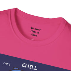 Chill Girl Unisex Softstyle T-Shirt  Pop Art Girl Wearing Sunglasses