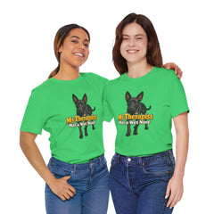 My Therapist Has A Wet Nose Personalized with your dog(s) image T-Shirt