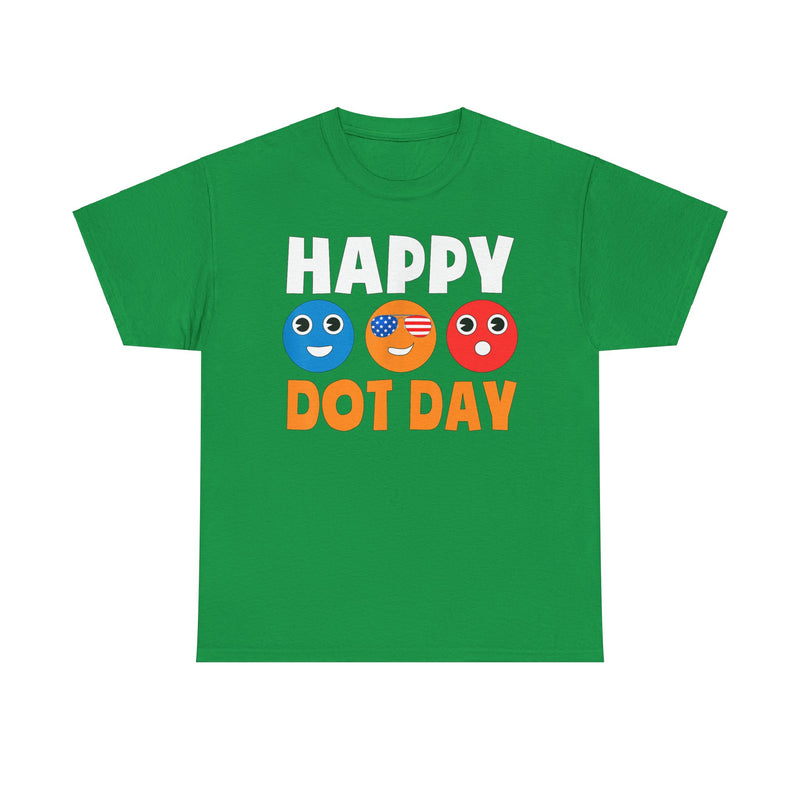 HAPPY DOT DAY Unisex Heavy Cotton Tee / International Dot Day / Happy Dot Day / Teachers / Children / Elementary School