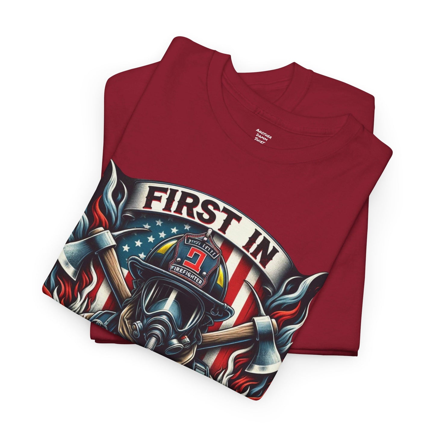 FIREFIGHTER First In Last Out - Unisex Jersey Short Sleeve Tee