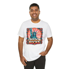 July 4th Statue Of Liberty Freedom - Graphic Unisex Short Sleeve Tee