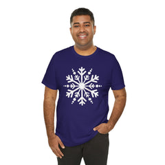Let It Snow Galaxy Snowflake T-Shirt — Christmas Winter Starburst Tee