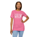 In October We Wear PINK, Breast Cancer Awareness - Graphic Unisex Jersey Short Sleeve Tee