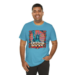 July 4th Statue Of Liberty Freedom - Graphic Unisex Short Sleeve Tee