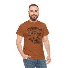 Thanksgiving Family Dysfunction Tee, Unisex Cotton T-Shirt, Funny Holiday Shirt, Family Gathering Wear, Thanksgiving Humor Apparel