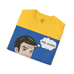 Feel Sucked Pop Art Guy Unisex Softstyle T-Shirt