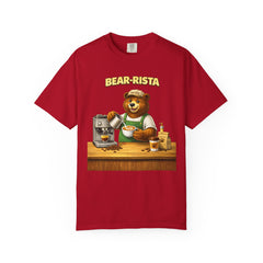 Bear‑Rista Coffee T‑Shirt — Cute Barista Bear Graphic Tee