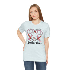 Phlebotomist Heart Butterflies Tee