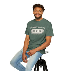 My SSBN Became Razor Blades Graphic Vintage Submarine Veteran Tee
