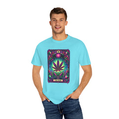 TAROT CARD WEED T Shirt, Vintage Style tee, Marijuana Leaf Graphic Tee, Weed Lover, Smoke Cannabis tee, Relaxed Fit tee, Stoner Lifestyle