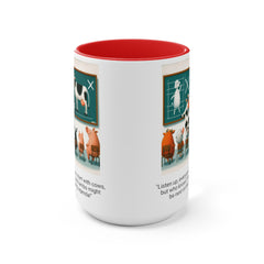 COW TIPPING Awareness - Accent Mugs | Cow Tipping Is Real, Bovine Humor. Gift For Him, Gift For Her, Farm Humor, Cow Fan Gift, Farm Animal