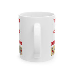 Funny Mahjong Ceramic Mug - 11oz & 15oz Sizes - Perfect Gift for Mahjong Players