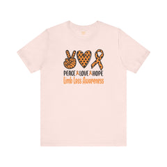 Limb Loss Awareness - Unisex Short Sleeve Tee,Amputee Awareness,Leg Amputee,Arm Amputee,Gift For Him,Gift For Her,Unique Amputee Gift