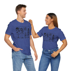 Nature-Inspired Unisex Jersey Tee, Tree Graphic T-Shirt, Eco-Friendly Fashion, Gift for Nature Lovers, Casual Wear, Outdoor Adventure