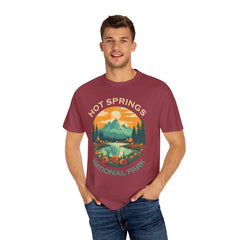 Hot Springs National Park Graphic, Comfort Colors Soft Relaxed Fit Unisex Garment-Dyed T-shirt
