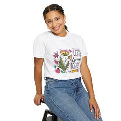 Floral Teacher T-Shirt - Comfort Colors Soft