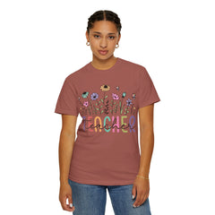 Floral Teacher Appreciation T-Shirt - Comfort Colors Soft