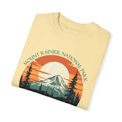 Mount Rainier National Park Graphic, Comfort Colors Soft Relaxed Fit Unisex Garment-Dyed T-shirt