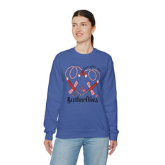 You Give Me Butterflies - Unisex Heavy Blend™ Crewneck Sweatshirt