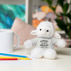 Stuffed Animals with T Shirt,Funny Quote,Support Wildlife Raise Boys,gift for him,gift for her,Birthday Gift,Everyday gift,animal lover gift