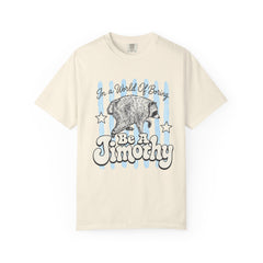 Be A Timothy T-Shirt — Retro Raccoon Graphic Tee ("In a World of Boring")