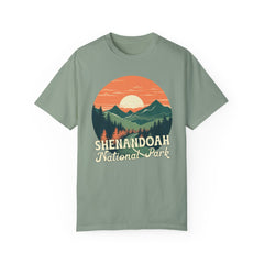 Shenandoah National Park Graphic, Comfort Colors Soft Relaxed Fit Unisex Garment-Dyed T-shirt