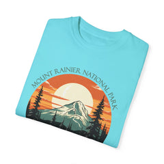 Mount Rainier National Park Graphic, Comfort Colors Soft Relaxed Fit Unisex Garment-Dyed T-shirt