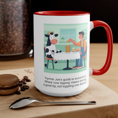 COW TIPPING Awareness - Accent Mugs | Cow Tipping Is Real, Bovine Humor. Gift For Him, Gift For Her, Farm Humor, Cow Fan Gift, Farm Animal