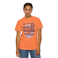 Level 37 Wizard T-Shirt — "Not a Nerd" THAC0 Survivor D&D Gamer Tee