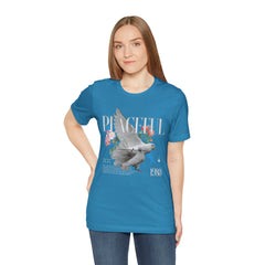 Peaceful Flowers With Dove Unisex Tee