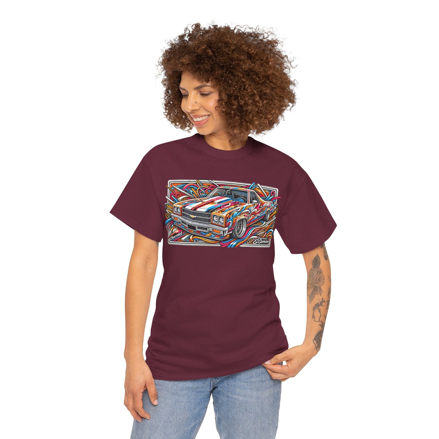 Graffiti Mania Chevrolet El Camino Graphic - Unisex Heavy Cotton Tee