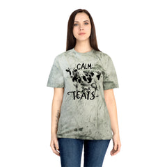 Calm Your Teats Cow Graphic Unisex Color Blast T-Shirt