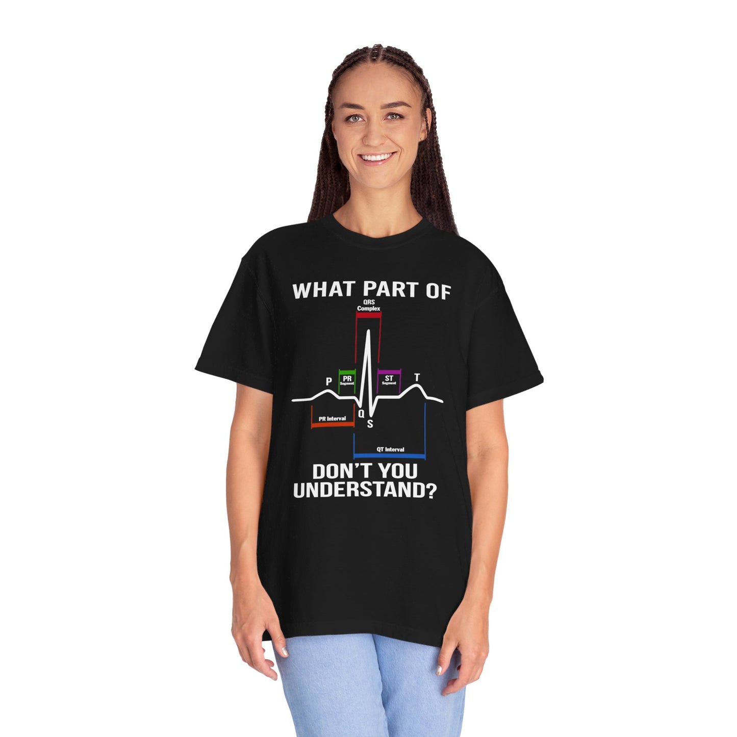 What Part of an EKG Wave Form Don't You Understand, Comfort Colors Unisex Garment-Dyed T-shirt