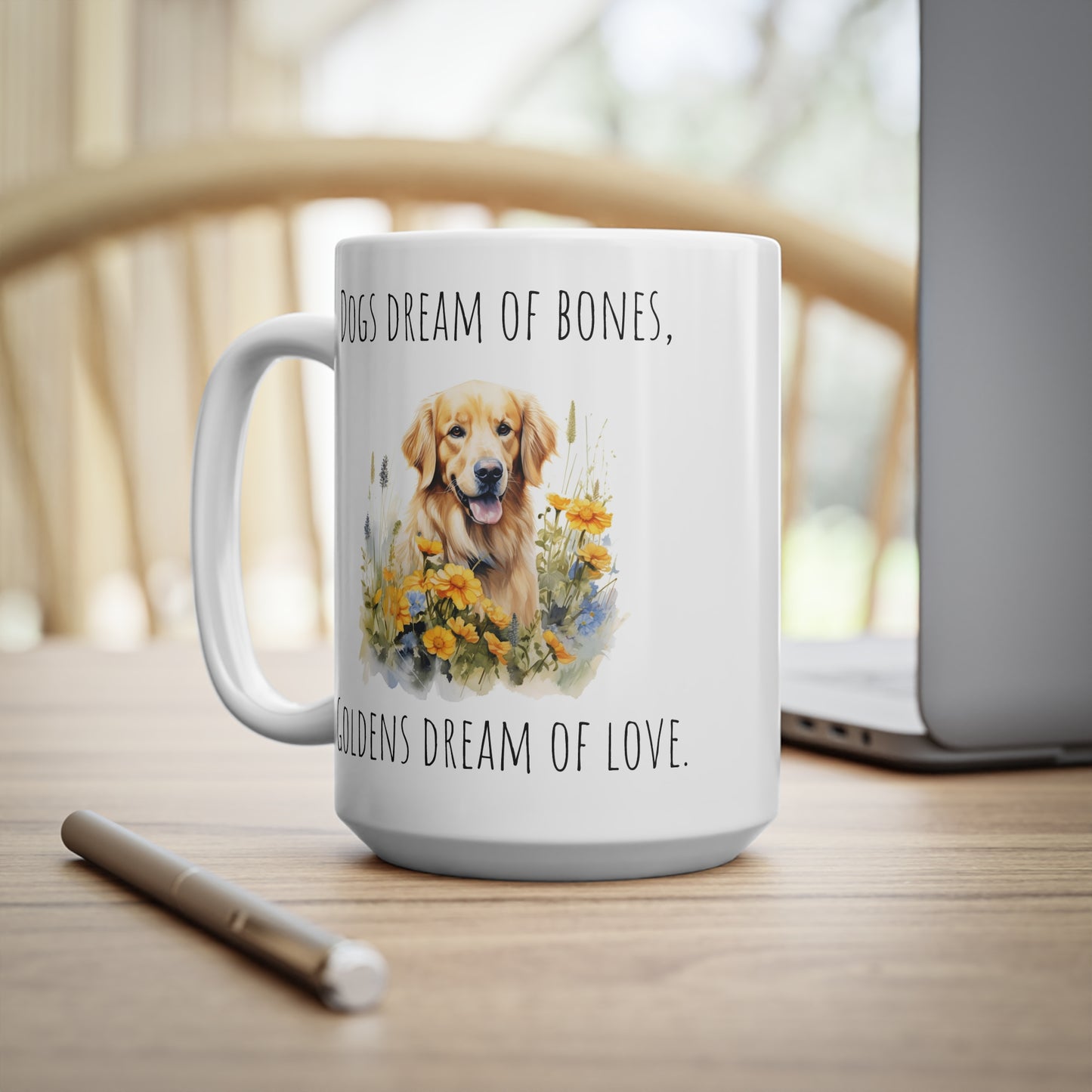 Golden retriever mug - 11 oz 15 oz