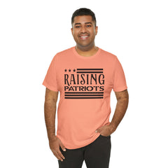 Raising Patriots Tee – Americana Stars & Stripes Family Pride T-Shirt