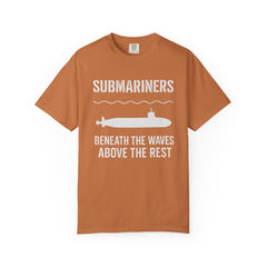 Submariners T‑Shirt — “Beneath the Waves Above the Rest” Navy Crew Tee