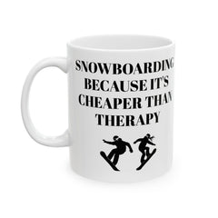 Snowboarding Therapy - Ceramic Mug