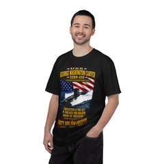 USS George Washington Carver SSBN-656 T-Shirt — "Education Is the Key to Unlock the Golden Door of Freedom"