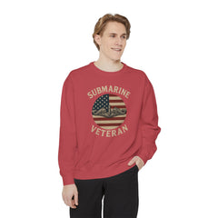Vintage Submarine Veteran Sweatshirt, Unisex Crewneck, Comfortable Casual Wear, Perfect Gift for Veterans, Military Appreciation