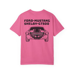 Ford Mustang Shelby GT500 Unisex T-Shirt - Classic Car Enthusiast Comfort Colors Garment Dyed Tee
