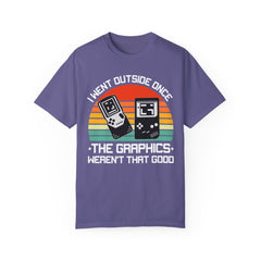 Retro Gamer Unisex T-Shirt - "I Went Outside Once"