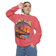 Brooklyn's Coney Island Sunset Sweatshirt - Comfort Colors Soft