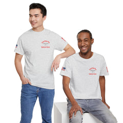 SUBMARINER RED Friday T Shirt with Fouled Anchor, American Flag, FBM / Boomer Silhouette. Remember Everyone Deployed, Dolphins