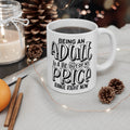 Sarcastic mug, quote mug, ceramic mug, adulting gift, gift for him, gift for her, funny coffee mug, 11oz mug, 15oz mug, humor gift, office gift, coworker gift, unique mugs.